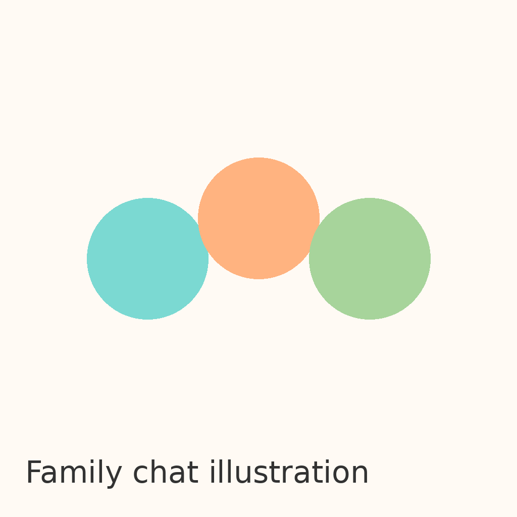 Family using WhatsApp illustration